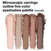 5 Colors Matte Eyeshadow Makeup Palette,Nude Pink Light Dark Brown Natural Neutral Eye Shadow Palette,Long Lasting Waterproof Naturing-Looking Women Girls Eye Shadow view 2