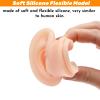 Acshio 7 Pack Silicone Piercing Model, Soft Silicone Flexible Model Body Parts Displays Set, 3D Simulation Body Pierce Tool Kit with Ear Eye Nose Mouth Tongue Navel for Novice Piercer view 3