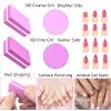 50Pcs Pink Sponge Nail Buffers,100/180 Grit Mini Nail Files,Mini Buffer Block Nail File for Acrylic & Natural Nails,Double-Sided Buffing Blocks for Manicure & Pedicure, Salon & Home Use view 3