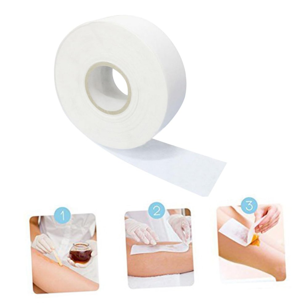 Healeved Hair Removal Paper Roll Women Depilatory Strips Nonwoven Epilating Paper Comfortable Wax for Body No Tool Needed Odorless Skin-friendly
