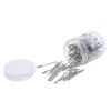 100 Pcs Tapered Nail Drill Bit, Quartz Tungsten Steel Professional Round Top Cuticle Clean Drill Bit with Storage Box view 1