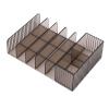 Akozon Divided Makeup Organizer with 7 C Artments - Clear Plastic Eyeshadow Palette & Lipstick Holder for Vanity, Drawer, and Countertop Storage view 2