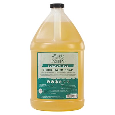 Adams Handmade Soap Thick Organic Castile Liquid Hand Soap 1 Gallon Refill - Eucalyptus
