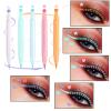 5Pcs Winged Eye Liner Face Stamp  Quick-Drying, Colorful Double Head Eye Pen for Festive Makeup view 3