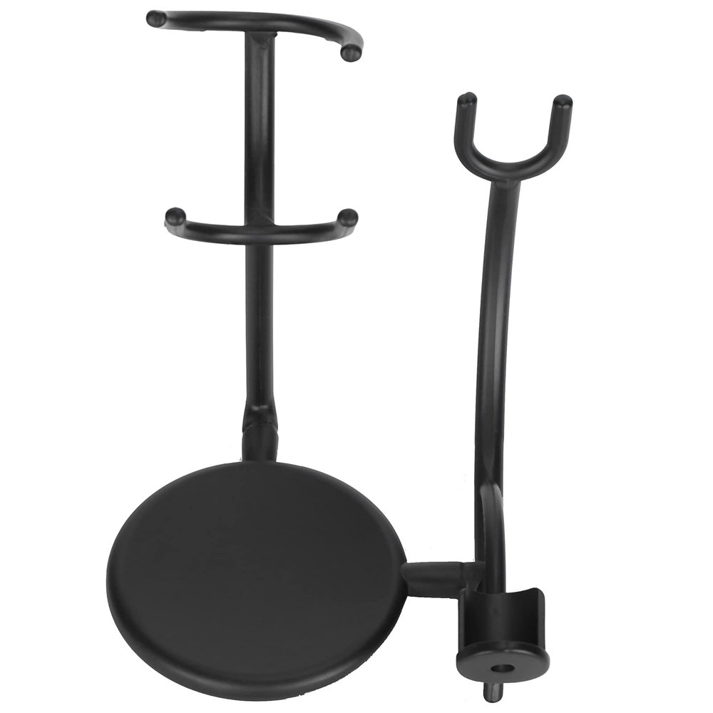 Brrnoo Safety Shaving Brush Stand, Curved Design Holds Brush & Stand, Iron Alloy Bathroom Organizer for Toiletry Storage, Anti-Slip Heavy Duty Metal Caddy for Accessories