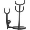 Brrnoo Safety Shaving Brush Stand, Curved Design Holds Brush & Stand, Iron Alloy Bathroom Organizer for Toiletry Storage, Anti-Slip Heavy Duty Metal Caddy for Accessories view 3