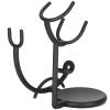 Brrnoo Safety Shaving Brush Stand, Curved Design Holds Brush & Stand, Iron Alloy Bathroom Organizer for Toiletry Storage, Anti-Slip Heavy Duty Metal Caddy for Accessories view 4