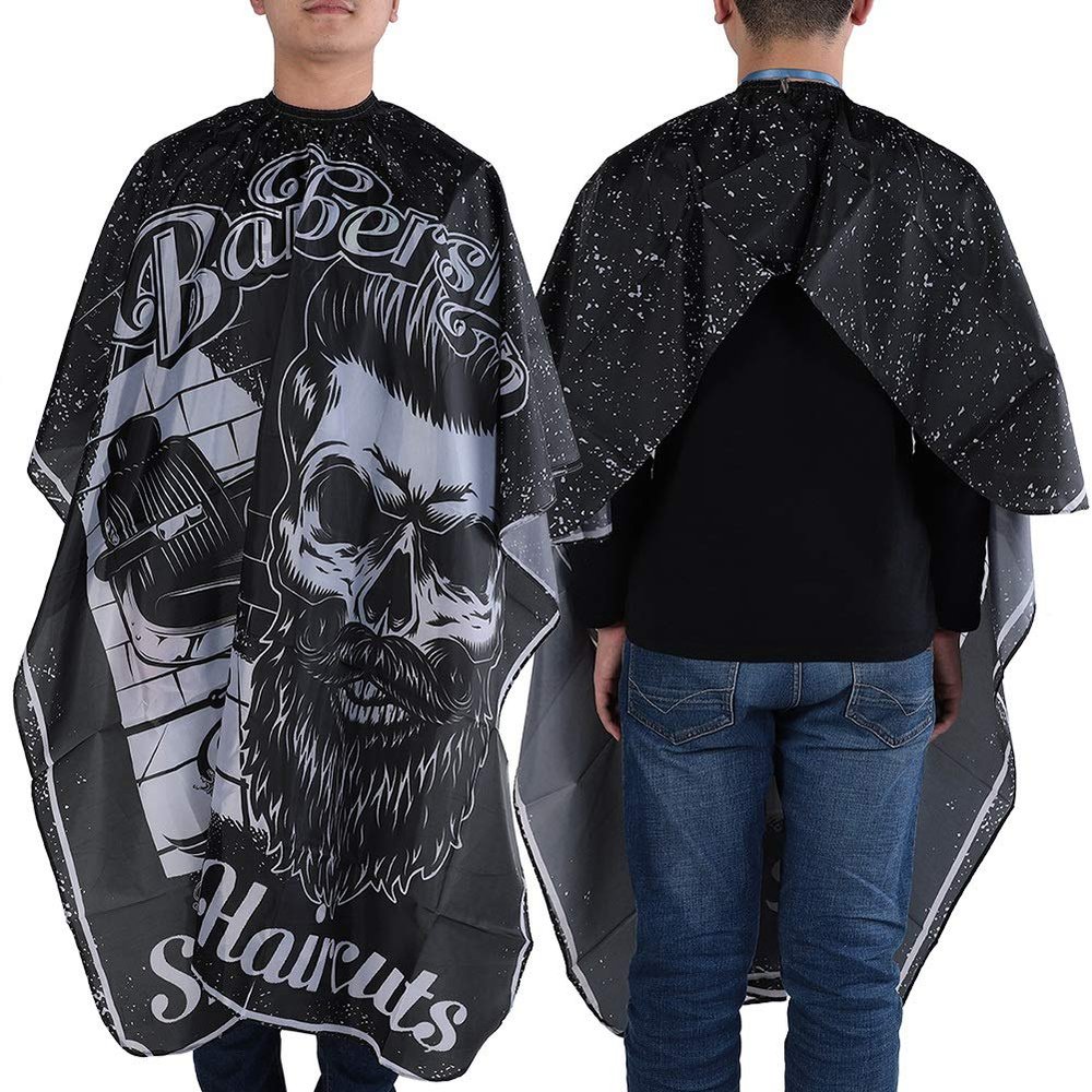 Akozon Haircut Salon Barber Cape Hairdressing Apron Wrap Gown for Home and Professional Use