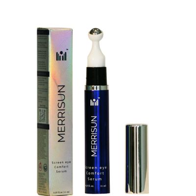 Under Eye Serum for Dark Circles and Puffiness  Powered by Peptides, Rockrose, and Hydrating Actives with 360 Steel Roller Applicator