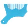 Beard Shaping Tool, Beard Straightener For Men Beard Lineup Tool, Beard Shaper For Men Plastic For Men's Beard Trimming and Shaping (Transparent Blue) view 1