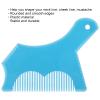 Beard Shaping Tool, Beard Straightener For Men Beard Lineup Tool, Beard Shaper For Men Plastic For Men's Beard Trimming and Shaping (Transparent Blue) view 3