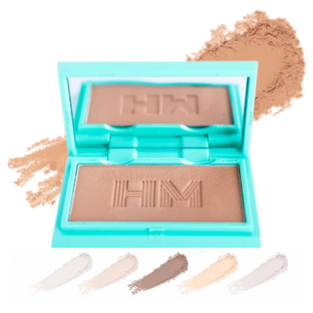 Travel Size Mini Pressed Powder - Haute Minute Makeup Complexion Perfection Mini Powder - Perfect For Travel or Your Purse! (Neutral Tan)