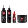 Beard Octane Total Beard Grooming Kit - Beard Wash, Conditioner, Oil & Beard Butter - All Natural Beard Care with Jojoba & Argan Oil (Positive Charge - Sugared Grapefruit, Gingered Peach & Seltzer) view 1
