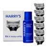 Harry's Original Shaving Kit for Men - 6 Razor Blade Refills, Foaming Shave Gel - German Engineered view 1