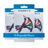 Harry's Disposable Razors for Men - 12 Count - 3-Blade Men's Razors for Travel and On-the-Go Convenience view 1
