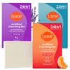 Lume Acidified Body Cleansing Bar - 24 Hour Odor Control - Removes Odor Better Than Soap - Moisturizing - No SLS or Parabens - OB/GYN Developed - 8.5 Ounce, 3 Pack (Tangerine, Lavender, & Unscented) view 1
