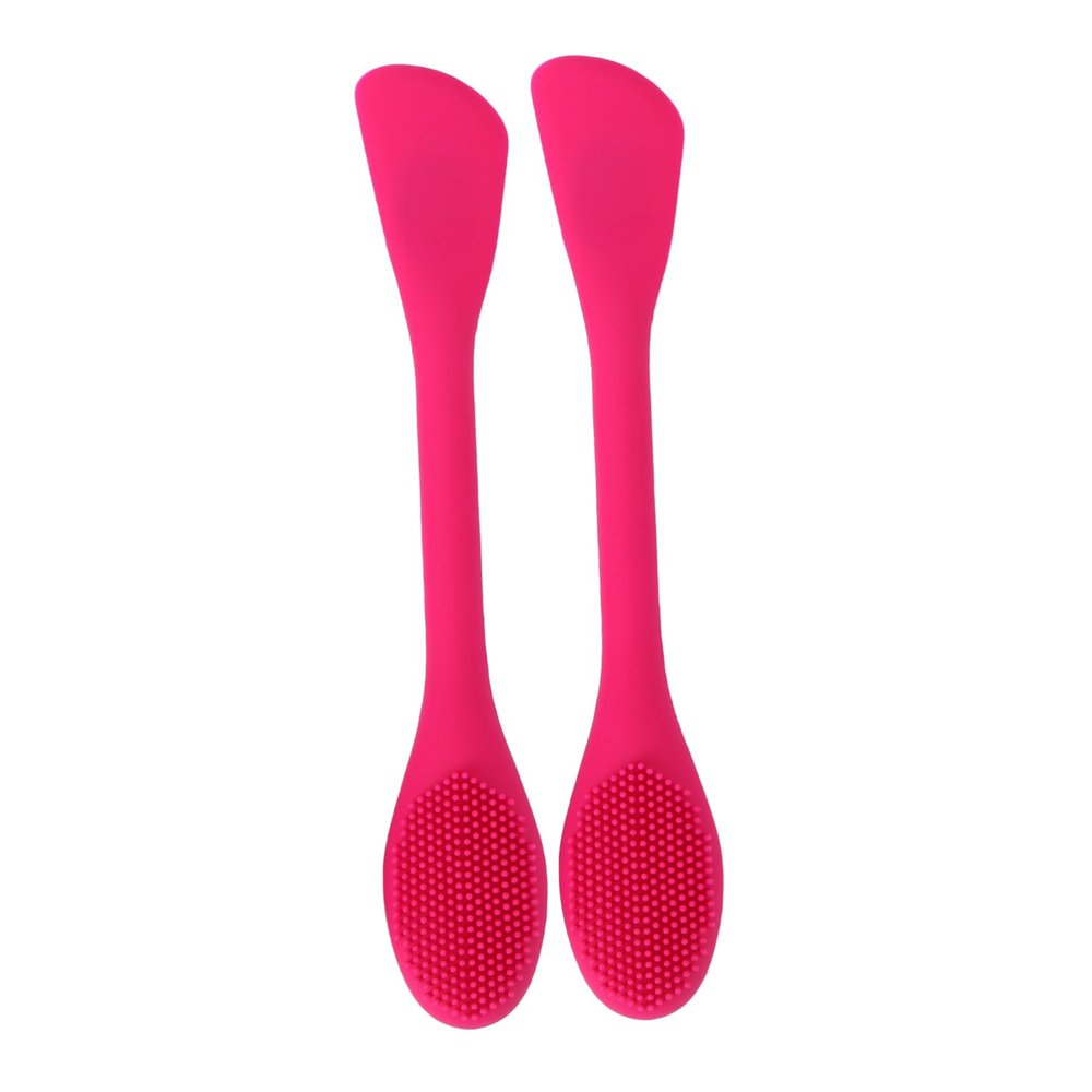 ELAYARD 2pcs Silicone Facial Cleaning Brush Face Brush for Women Skincare Tools Soft Head for Face Masks DIY Masks