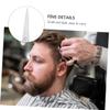 FOMIYES 6sets Beard Scissors with Comb Storage Bag Trimming Scissors for Facial Hair Nose Eyebrows Ear Hair Grooming view 3