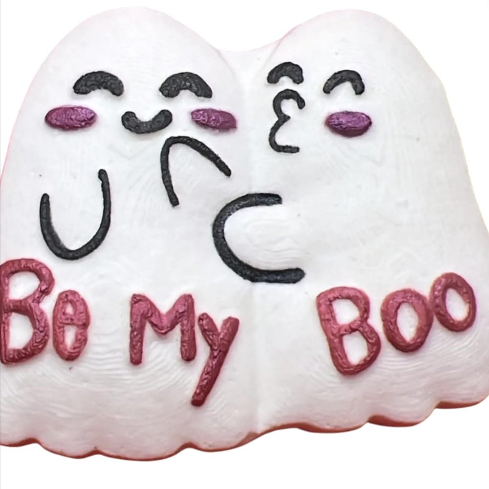 Be My Boo Spooky Ghost Bath Bomb - Luxury Halloween Self-Care Gift, XL Scented Bath Fizzle with White Peach and Hibiscus, Fun Party Favor and Stocking Stuffer
