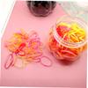 WOONEKY Disposible Elastic Bands of Hair Rubber Bands Candy for Little Girls and Women view 2