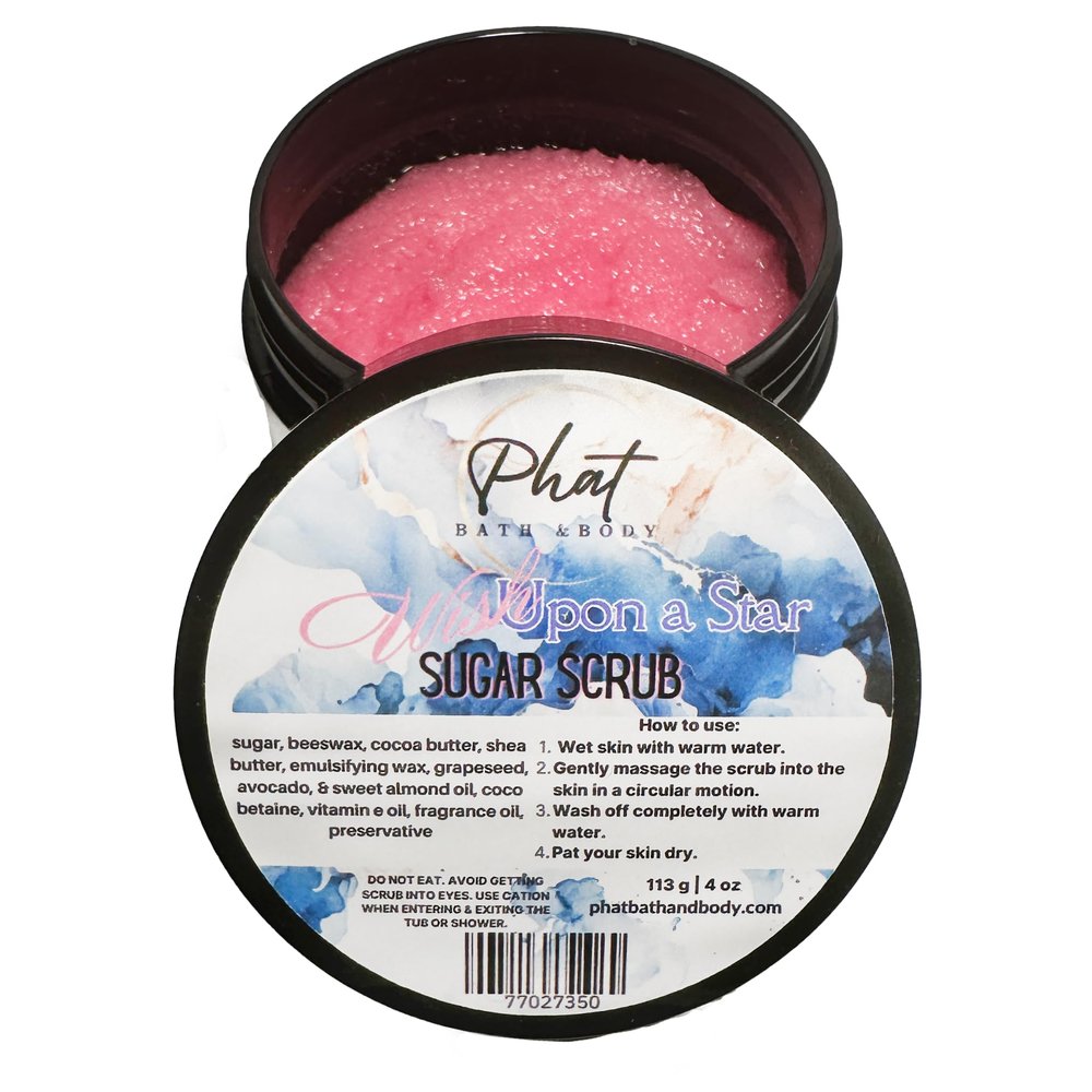 Wish Upon a Star Whipped Shea Sugar Scrub with Cocoa Butter Thousand Wishes Type | 5 oz