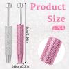 cobee 2 Pcs Piercing Ball Grabber Tool, Piercing Changing Tools 4-Claw Pick Up Piercing Ball Holder, Gem Tweezers Piercing Jewelry for Jewelry Craft Small Parts Pickup(Silver+Pink) view 2