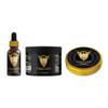 Beard Octane Soften & Style Beard Kit - Beard Oil, Balm & Butter - Natural Beard Care with Jojoba, Argan & Shea (KIT, Liquid Gold - Frankincense & Oud) view 1