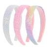 Uintoon Girls Headbands, 3PCS Headbands for Girls Women Glitter Pink Rainbow White Headband Sparkly Sequin Headband Hair Accessories view 1