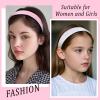 Uintoon Girls Headbands, 3PCS Headbands for Girls Women Glitter Pink Rainbow White Headband Sparkly Sequin Headband Hair Accessories view 4