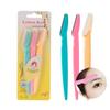 NinthAvenue Basics Eyebrow Razor Set for Women, Dermaplaning Tool, Hair Trimmer and Shaver, 3 Count Chrome Razors view 2