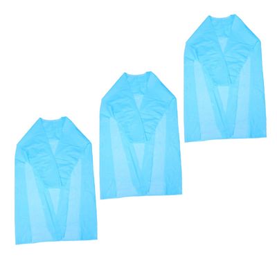 Angoily 3pcs Hair Cutting Salon Cape Protective Shop Coat Isolation Coat Barbers Xl Blue