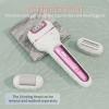 Epilator for Women 3-in-1 Epilator, Body Hair Removal Device,Wet/Dry, Waterproof, Cordless Rechargeable Electric Trimmer & Shaver & Callus Remover for Women & Men 606 Pink view 3