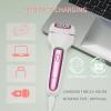 Epilator for Women 3-in-1 Epilator, Body Hair Removal Device,Wet/Dry, Waterproof, Cordless Rechargeable Electric Trimmer & Shaver & Callus Remover for Women & Men 606 Pink view 4