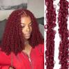 12 Inch Distressed Butterfly Locs Crochet Hair, 8 Packs Pre Looped Thick Distressed Locs Crochet Hair Long Maroon Red Butterfly Jumbo Loc Light Weight Soft Faux Locs(12Inch - 8Pack, BUG) view 1