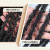 12 Inch Distressed Butterfly Locs Crochet Hair, 8 Packs Pre Looped Thick Distressed Locs Crochet Hair Long Maroon Red Butterfly Jumbo Loc Light Weight Soft Faux Locs(12Inch - 8Pack, BUG) view 2