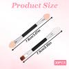 Disposable Double Head Eyeshadow Brushes, 30 Pcs Double-sided Eyeshadow Applicators Soft Sponge Tipped Eye Shadow Applicator Sticks Professional Eye Makeup Cosmetic Tool for Women Girls view 2