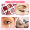 Disposable Double Head Eyeshadow Brushes, 30 Pcs Double-sided Eyeshadow Applicators Soft Sponge Tipped Eye Shadow Applicator Sticks Professional Eye Makeup Cosmetic Tool for Women Girls view 3