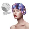 Twister Polka Dots 4 Print Shower Cap,Reusable Hair Cap With Lining & Elastic Band Stretch Hem Hair Hat view 4