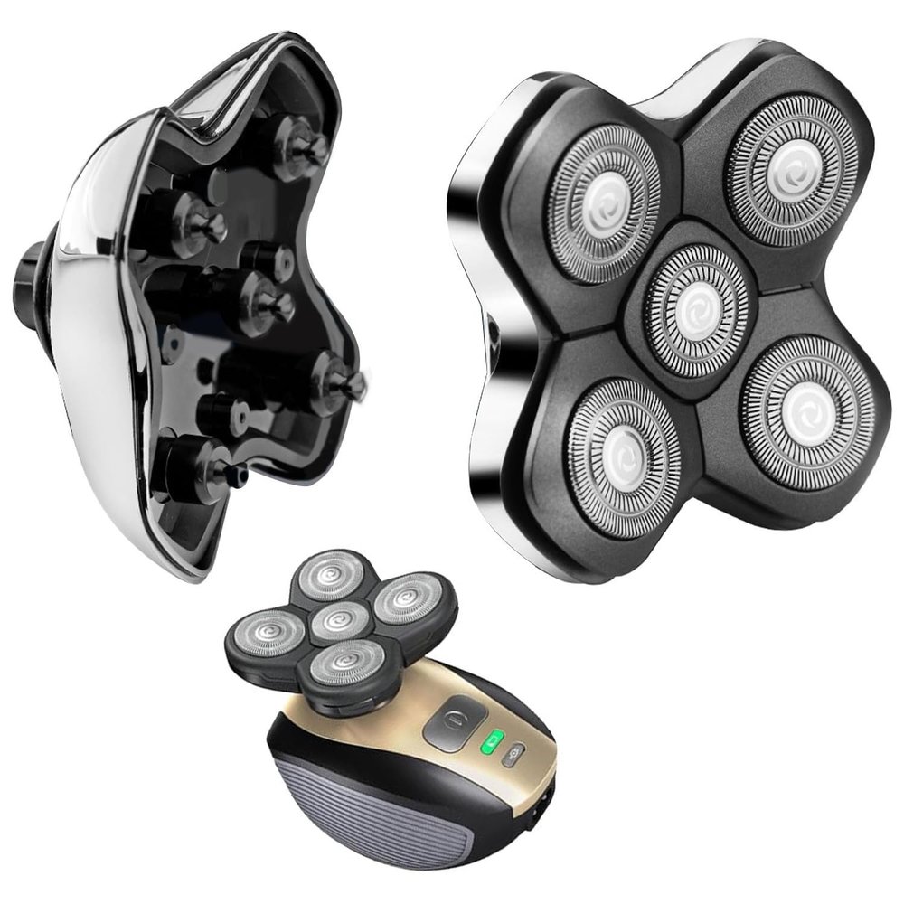 Universal Magnetic 5 Blades for Freebird, Head Shaver Replacement Heads for Universal Replacement Heads