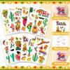 12 Sheets Fiesta Temporary Tattoos, Cinco De Mayo Stickers with Taco Pinata Cactus for Adults, Mexican Fake Tattoos for Cinco De Mayo Party Favors Supplies Accessories view 3
