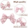 6PCS Large Bow Hair Clips Fashion Hair Bows with Rhinestone Handmade Hair Ribbons Clips French Barrette Bowknot Solid colors Hair Accessories for Women Girls view 4
