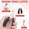 Ingrown Toenail Removal Kit, Ingrown Toenail Tool Kit with Ingrown Toenail Corrector, Ingrown Toenail Drops, Corrector Patch, Toenail Clipper, Nail File Lifter Tools view 3