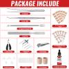 Ingrown Toenail Removal Kit, Ingrown Toenail Tool Kit with Ingrown Toenail Corrector, Ingrown Toenail Drops, Corrector Patch, Toenail Clipper, Nail File Lifter Tools view 4