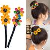 2Pcs Flower Hair Bun Maker Lazy Hair Curler French Hairstyle Twist Bun Maker Donut Hair Bun Maker Hair Styling Accessories for Women Girls view 4