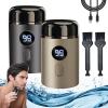 Doonai Mini Portable Electric Shaver, Doonai Shaver, Pocket Size Electric Razor, USB Rechargeable Waterproof Shaver Electric Beard Trimmer for Home, Trave, Office (2pcs-c) view 1
