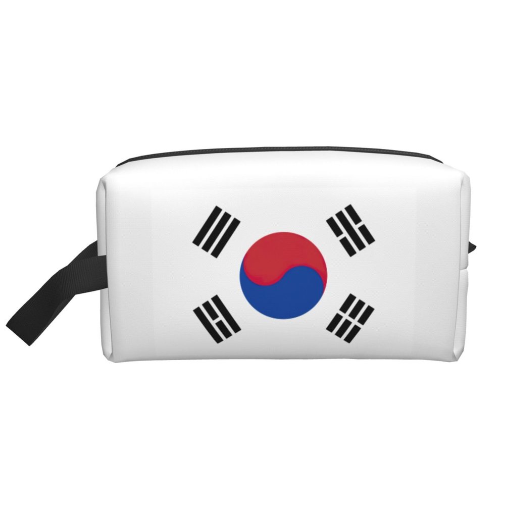 YQxwJL Flag of Republic of Korea print Toiletry Bag for Men,Toiletry Organizer Dopp Kit Shaving Bag for Toiletries Accessories