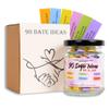 90 Date Ideas In A Jar Date Night Ideas Color Coded Date Ideas Budget-friendly Date Jar Wedding/Anniversary/Bridal Shower/Newlyweds Gifts for Couples, Him, Her, Boyfriend, Girlfriend, Gag Gifts Funny view 1
