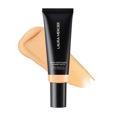 Laura Mercier Tinted Moisturizer Blurred Matte with SPF 30: 24HR+ Shine Control and Blurring, Long Lasting, Sheer to Light, Buildable Coverage, Blurs the Look of Pores, Skin Tint, 1W Blonde