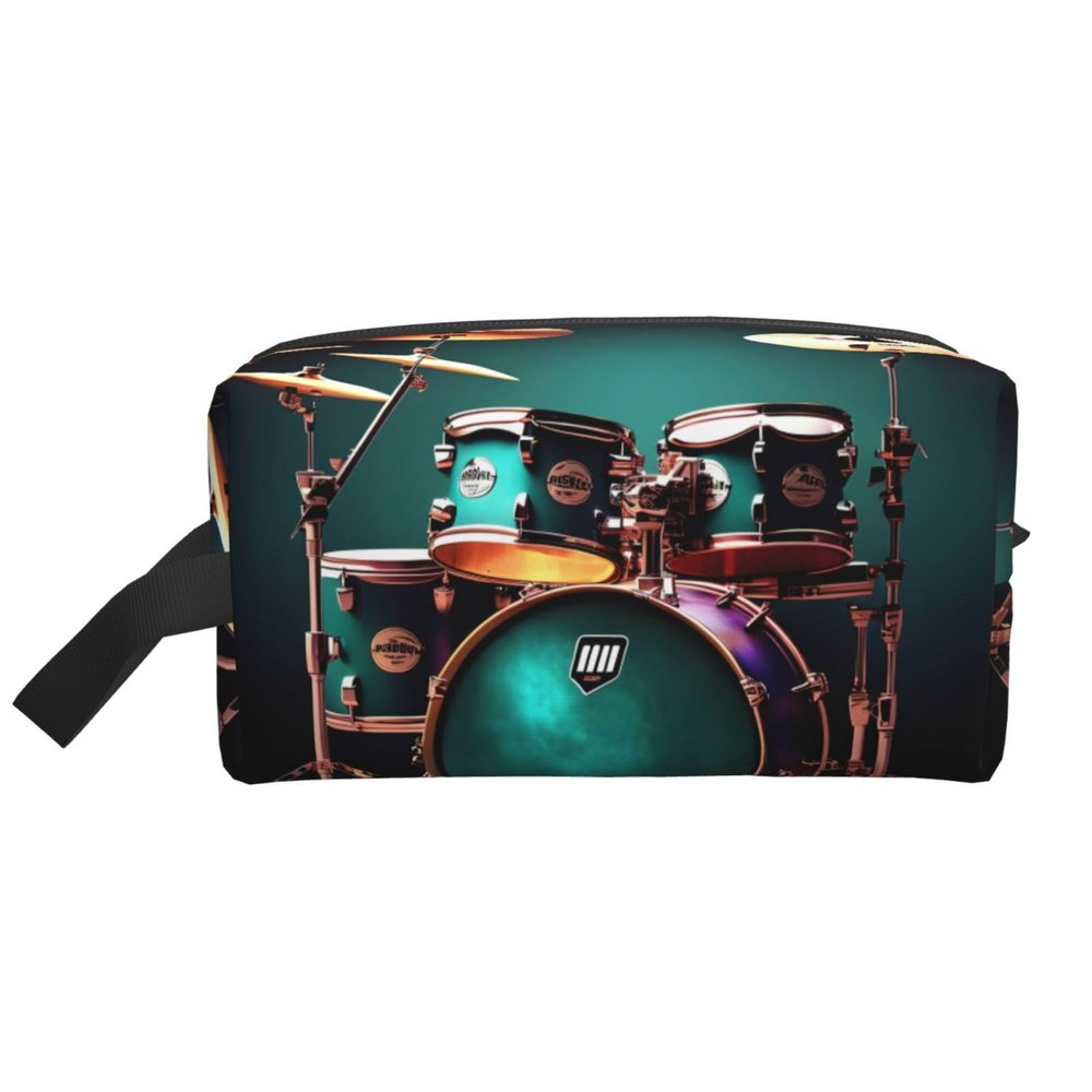 YQxwJL Cool Drum Set print Toiletry Bag for Men,Toiletry Organizer Dopp Kit Shaving Bag for Toiletries Accessories