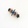 Faship Gorgeous Navy Blue Rhinestone Crystal Flora Hair Barrette Clip view 4